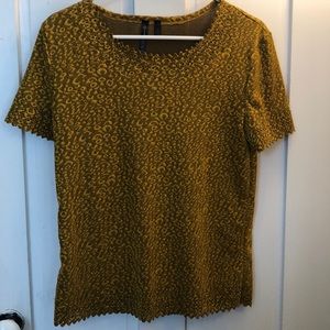 Cheetah Print Mustard Top